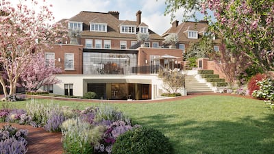 The mansion at Greenaway Gardens in Hampstead has seen an extensive basement built. Photo: Draper London / SHH
