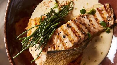 Grilled salmon at The Tap House. Courtesy The Tap House