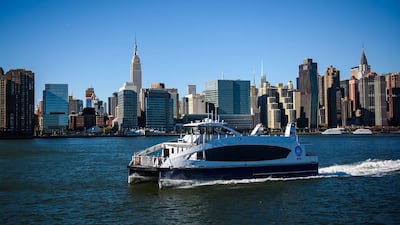Ferries are a popular way of seeing the sights in New York. Courtesy NYC Ferry