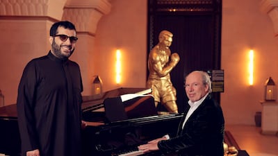 Turki Al Sheikh, chairman of the General Entertainment Authority, discussed plans to reimagine the Saudi national anthem with German composer Hans Zimmer. Photo: @Turki_alalshikh / X