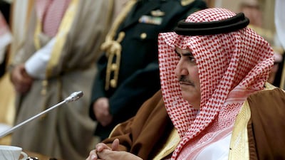 Bahrain's foreign minister Sheikh Khaled bin Ahmed Al Khalifa has been criticised for his tribute on Twitter to former Israeli president Shimon Peres. Faisal Al Nasser/Reuters
