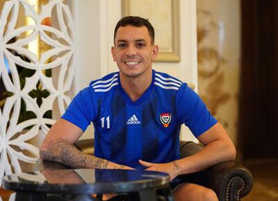 Caio Canedo is ready to give his all to help the UAE qualify for the 2022 World Cup. Photo: UAE FA