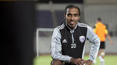 Al Ain’s Helal Saeed is expected to make his first appearance since suffering an injury in the season-opening Super Cup in August. The veteran midfielder played for the reserve team last week. Silvia Razgova / The National