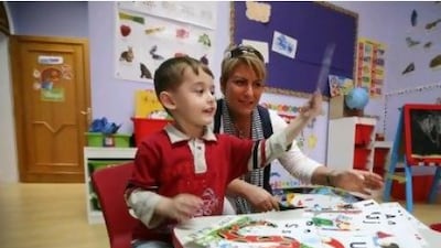 Blooming Buds has only about a dozen toddlers but Rana Boulos, who founded the nursery, is confident there will be a steep rise in attendees at the day school later this year. Fatima Al Marzooqi / The National