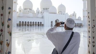 The Sheikh Zayed Grand Mosque is one of Abu Dhabi’s major tourist draws. Silvia Razgova / The National