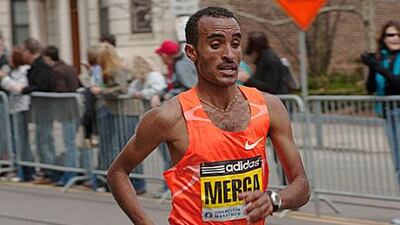 Deriba Merga's personal best was set in London in 2008.