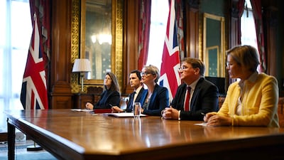 Britain's Foreign Secretary Yvette Cooper hosts a virtual summit to reopen the Strait of Hormuz. Leon Neal / POOL / AFP