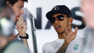 Lewis Hamilton has had it all go right, with a few lefts, for him so far at Hockenheim as he prepares for the German Grand Prix on Sunday, July 20. Ka Pfaffenbach / Reuters