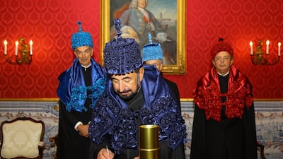 The University of Coimbra in Portugal honoured Sheikh Dr Sultan bin Muhammad Al Qasimi, Ruler of Sharjah. Courtesy NNC