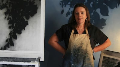 Kathryn Ryan in her Dubai studio, 2013 (Courtesy: Kathryn Ryan)