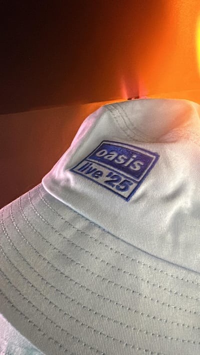 Oasis concert merchandise from their July 2025 show in London. Farah Andrews / The National
