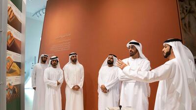 Sheikh Mohamed tours the SZDLC. Mohammed Al Blooshi