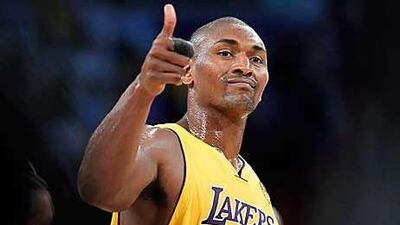 Ron Artest, of the Los Angeles Lakers, has big goals.