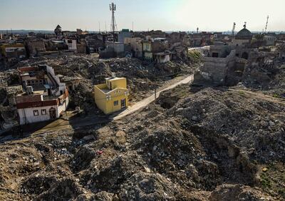 New houses in the Maidan area of Mosul as the city continues to recover from the devastation of the battle to dislodge ISIS. AFP