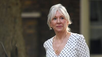 Nadine Dorries, an ally of former UK prime minister Boris Johnson, was accused of attacking the privileges committee. EPA