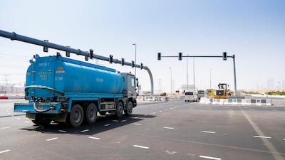 The man denied the charges and his defence team said the cyclist crossed when the pedestrian light was red. Reem Mohammed / The National