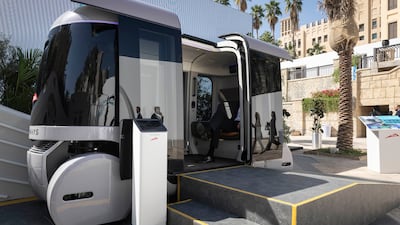 The Glydways vehicle could be one symbol of Dubai's futuristic thinking on public transport. Antonie Robertson / The National