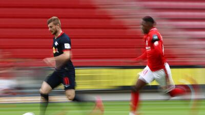 Leipzig's German forward Timo Werner in action. AFP