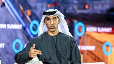 Dr Thani Al Zeyoudi, Minister of Foreign Trade, said the UAE is bolstering its response to global challenges. Victor Besa / The National