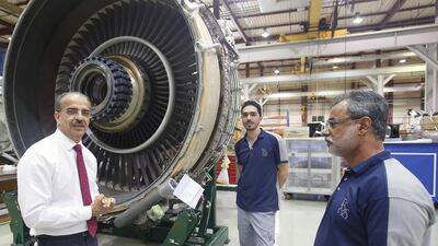 TS&S is currently the only MRO for the Trent XWBs that is not part of the Rolls-Royce network and has been looking to win business, especially in Asia, by offering bespoke services. Ravindranath K / The National