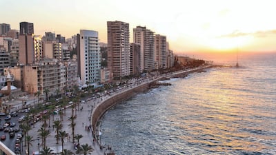 Beirut’s Corniche. The country’s public debt is 150 per cent of GDP. Alamy