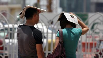 The highest temperature registered in the country so far this year was 50.5ºC in Sweihan near Al Ain. Jaime Puebla / The National