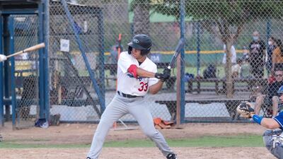 Jack Chapleski is one of three Dubai pitchers heading to North America on baseball scholarships. Antonie Robertson / The National
