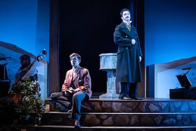 Playwright and actor Nadim Naaman plays an older Gibran in the play.