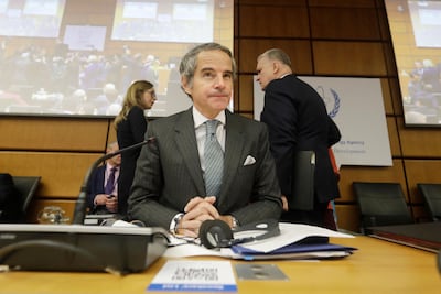 IAEA chief Rafael Grossi is seeking assurances that Iran’s nuclear programme is 'exclusively peaceful'. AFP