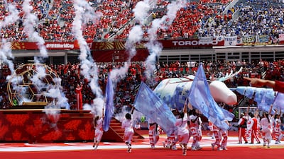 Colourful scenes at Toronto Stadium. Reuters