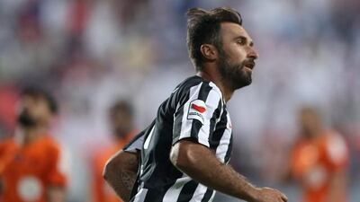 Mirko Vucinic was the leading scorer in the Arabian Gulf League in 2014/15 with 25 goals. Adel Al Naimi / Al Ittihad
