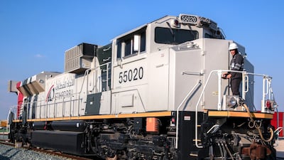 UAE's Etihad Rail project covers a distance of 900 kilometres within the country. Victor Besa / The National