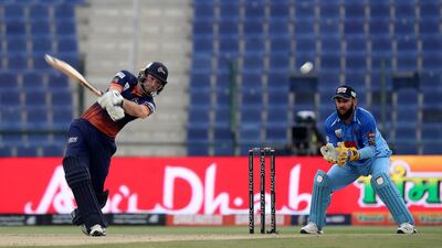 Adam Lyth batting for the Maratha Arabians. Pawan Singh / The National