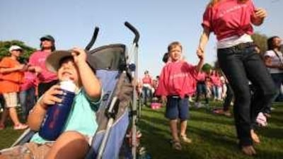 The 3.5km Walk for Life Flood Relief at Dubai's Safa park was organised to raise money for the flood victims in the Philippines.