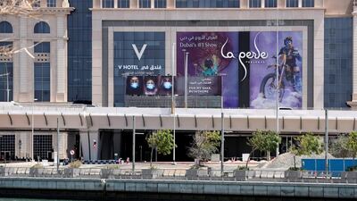 The artworks will appear in the city until the end of the month. Chris Whiteoak / The National