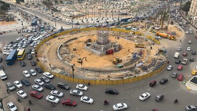 General view of Tahrir square in Cairo on January 23, 2020. EPA