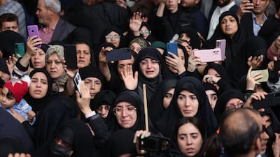 Mr Raisi was president from 2021 until his death in a helicopter crash two days ago. Seven others were killed alongside him. AFP