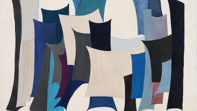 Huguette Caland's 'City II' (1968), Courtesy of Barjeel Art Foundation