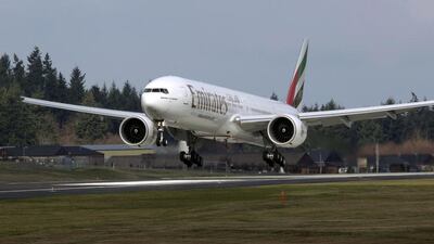 An Emirates Boeing 777 will be deployed on the carrier's new third daily flight to Nairobi in Kenya. Ted S Warren. / AP