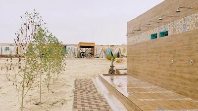 The new tented camp has a laid back vibe.