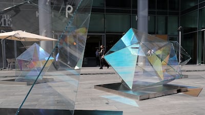 The structures are priced at between $80,000 and $110,000 each, including bases, or can be bought as a set for $350,000