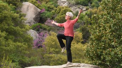 Unlike aerobic fitness, muscle strength and flexibility, balance tends to be reasonably well preserved until the sixth decade of life. Getty Images