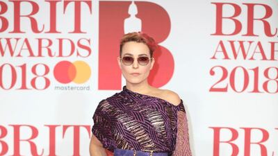 Noomi Rapace is not the shy-and-retiring red carpet type and she chose a 'wearable arts' style dress by English designer Matty Bovan. AP