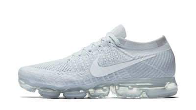 To mark the 30th anniversary of the Air Max, Nike will launch its all-new Nike Air Vapor Max, a running performance shoe, priced at Dh999. Courtesy Nike