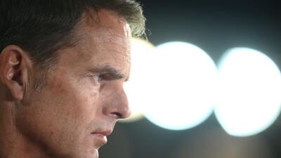Netherlands manager Frank De Boer is without a win from his first three games in charge. AFP