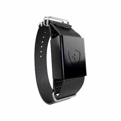 Immutouch is a wristband that gives off an alarm when a person moves their hand close to their face. Courtesy: Slightly Robot