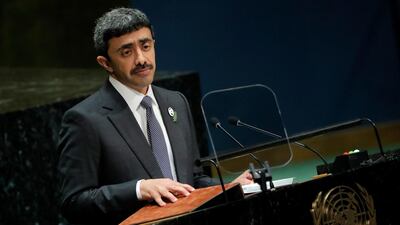 Sheikh Abdullah bin Zayed emphasised the need for a nuanced political approach to solving crises in the region. Brendan McDermid / Reuters