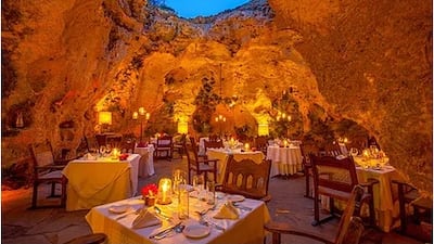 Ali Barbour’s Cave Restaurant, Kenya. Courtesy Ali Barbour’s Cave Restaurant