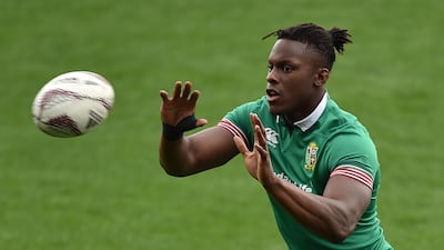 Maro Itoje takes part in a training session ahead of the third and final Test between the British & Irish Lions and New Zealand at Eden Park. Peter Parks / AFP