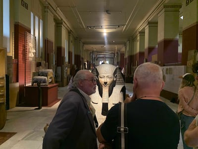 Visitors at the 123-year-old Egyptian museum in central Cairo. Hamza Hendawi / The National
